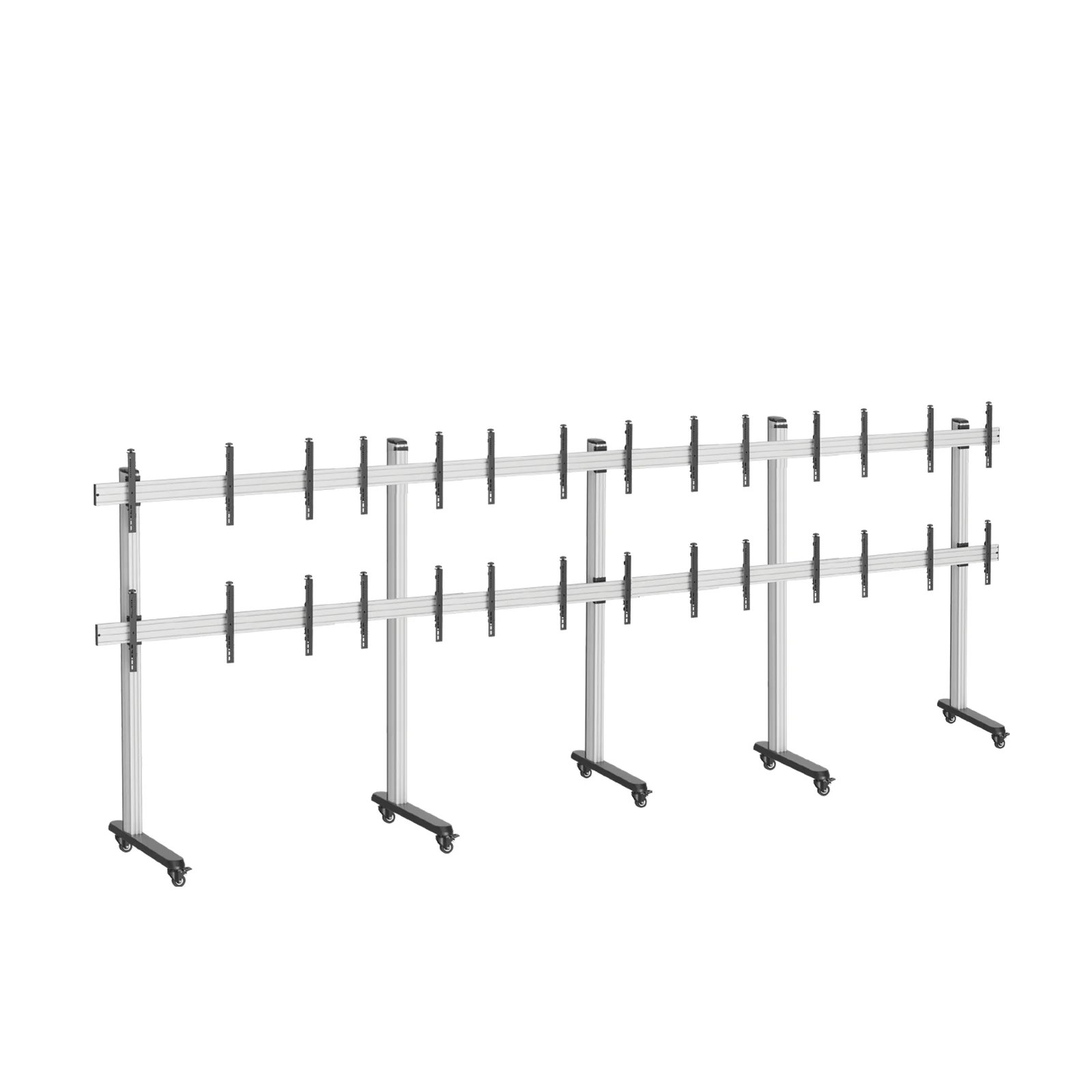 Eight Screen Video Wall Cart